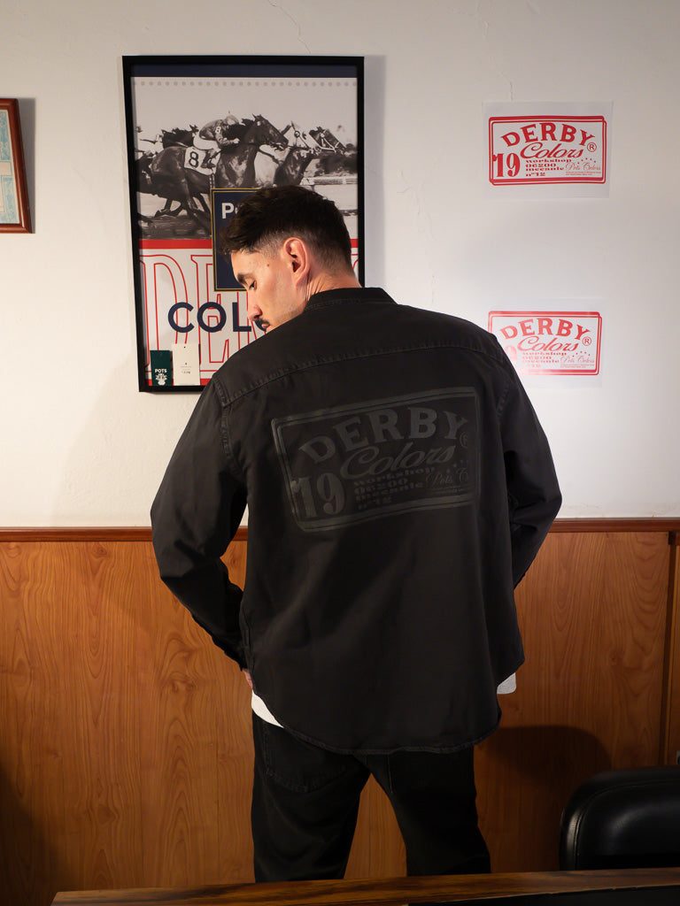 BLACK WORN SHIRT