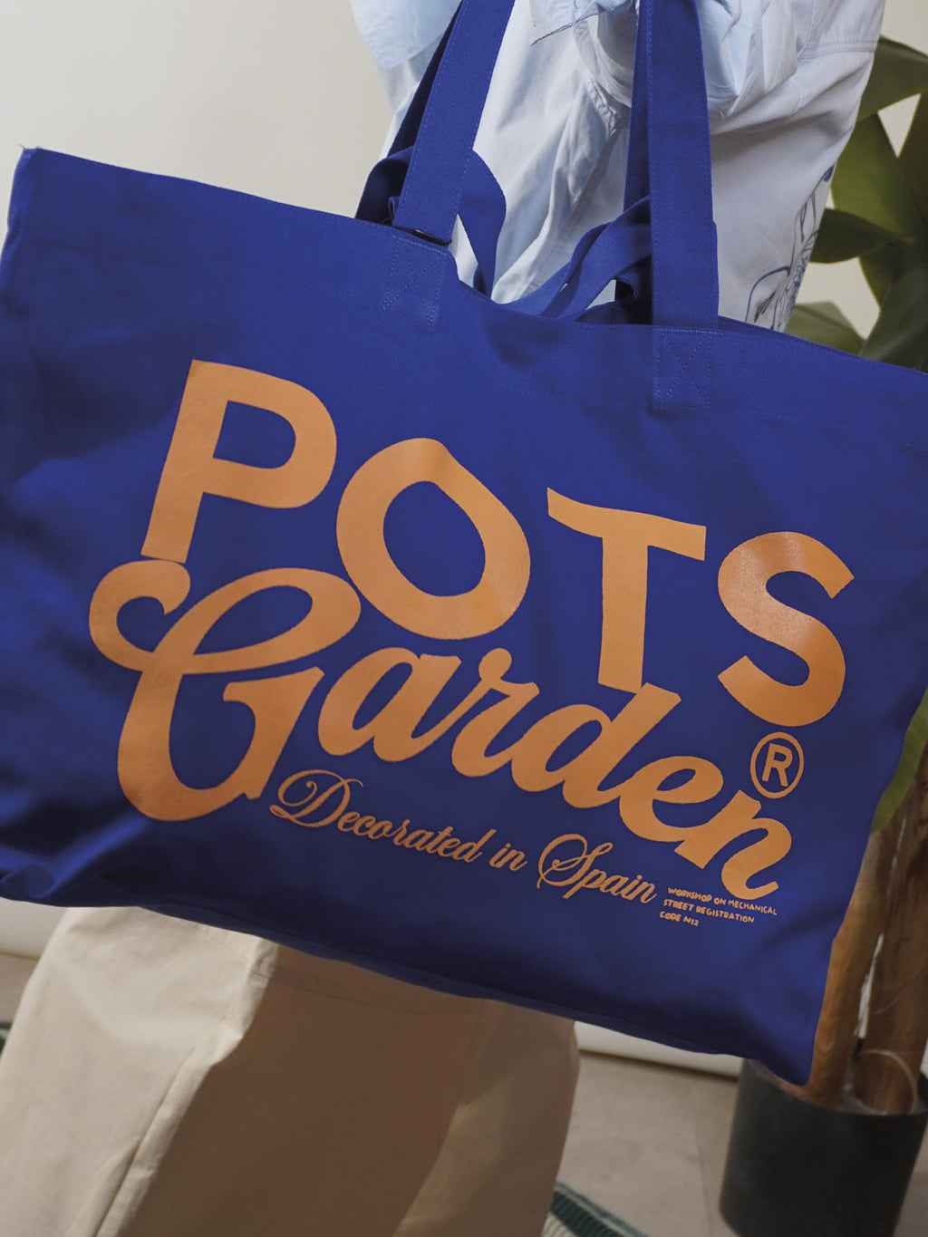 BLUE BLOOM PINK TOTE BAG