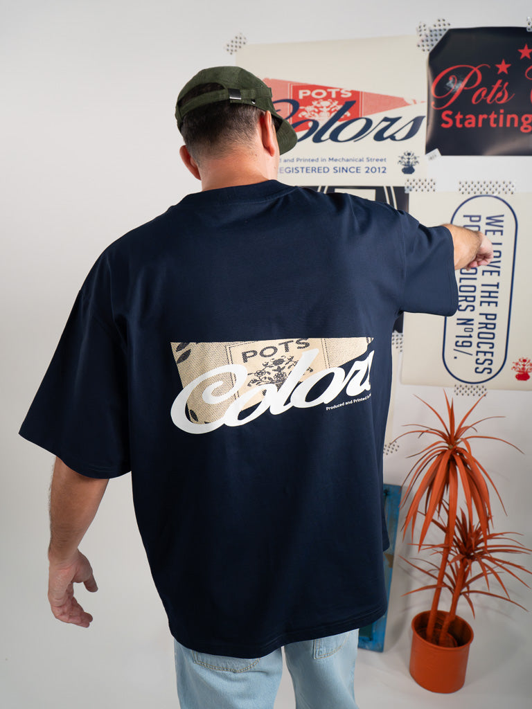 CAMISETA OVERSIZE NAVY COLORS