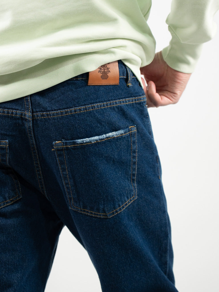 JEANS CROPPED DARK