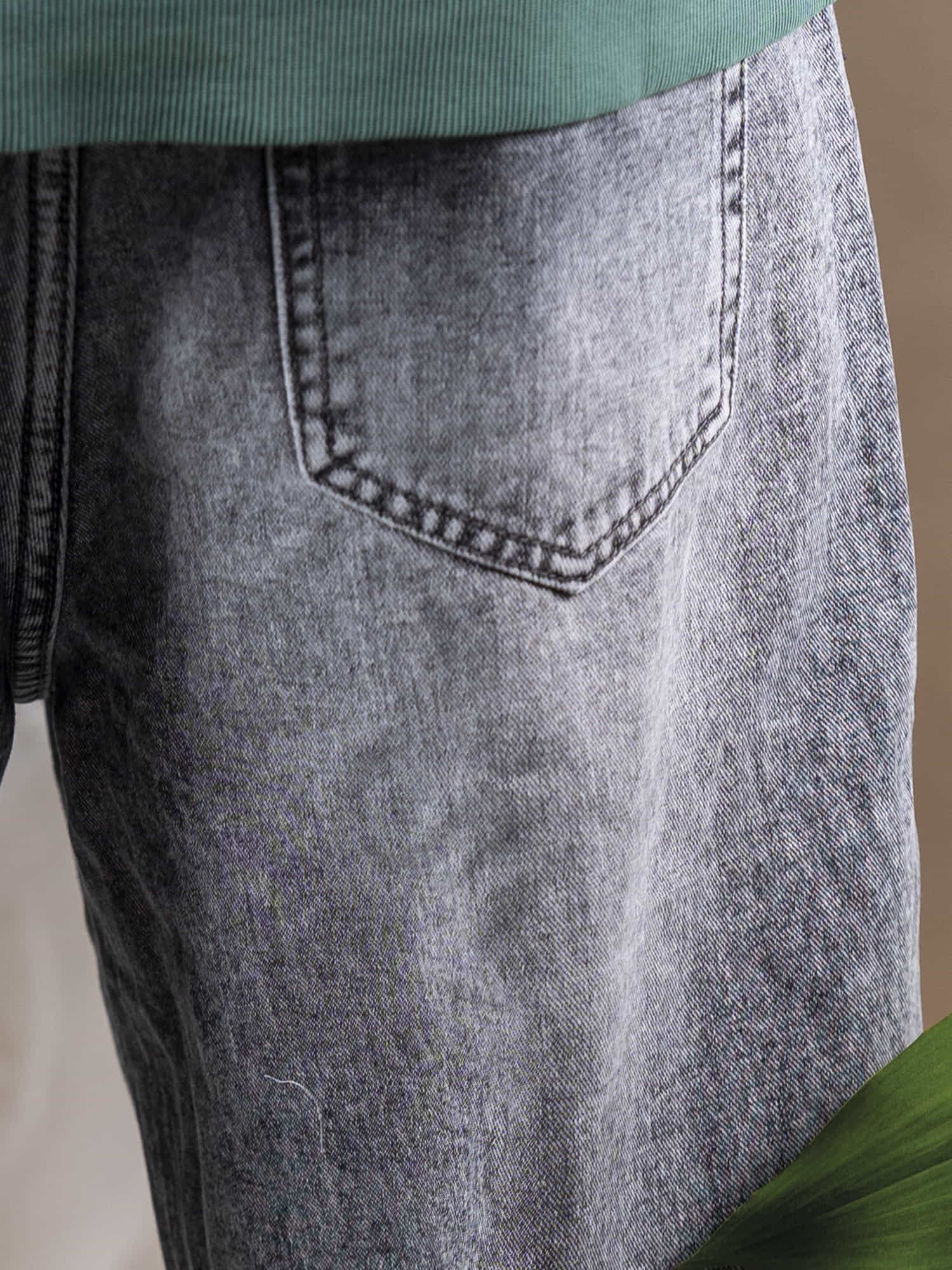 JEANS WIDE GREY STREET