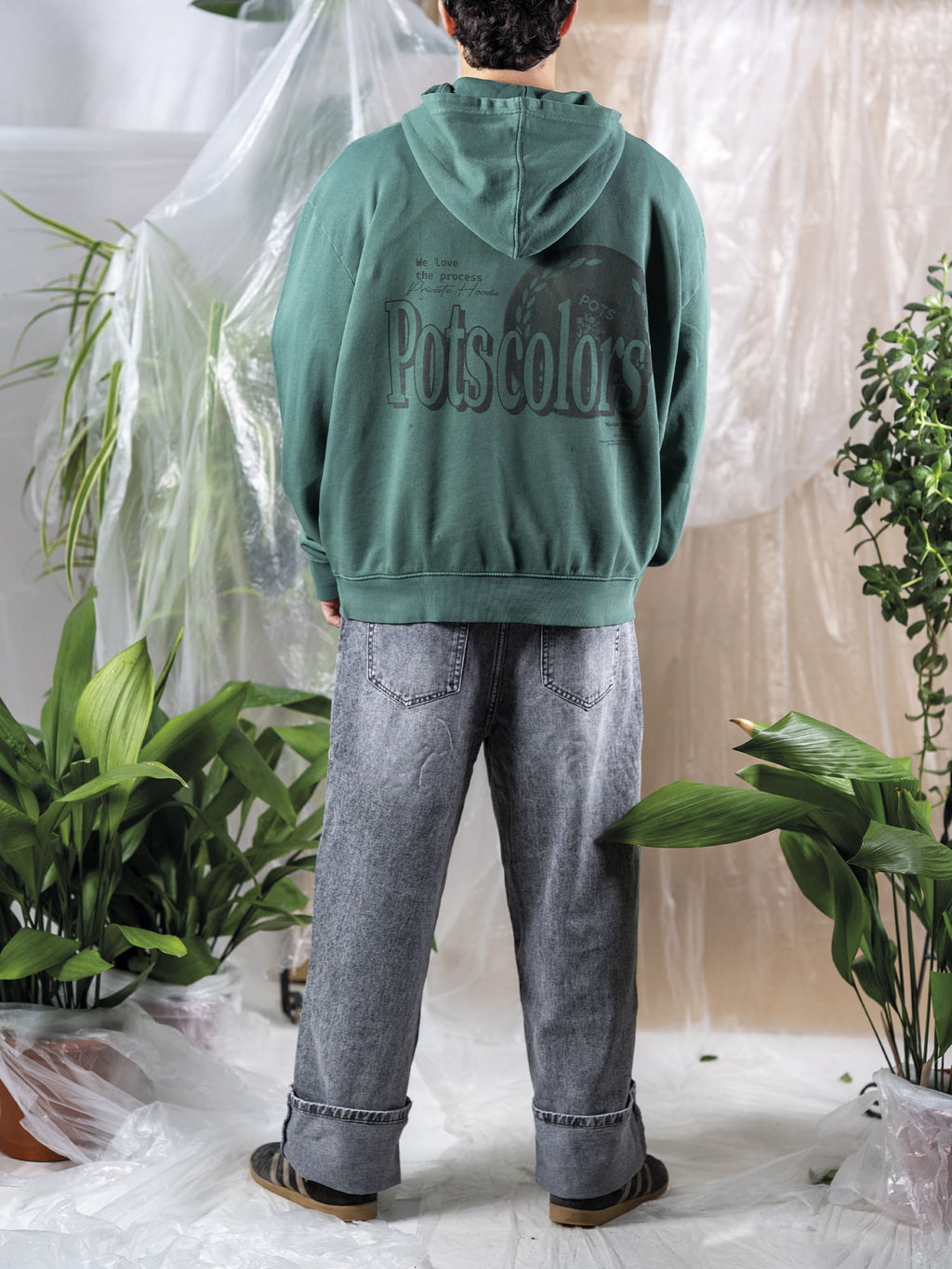 JEANS WIDE GREY STREET