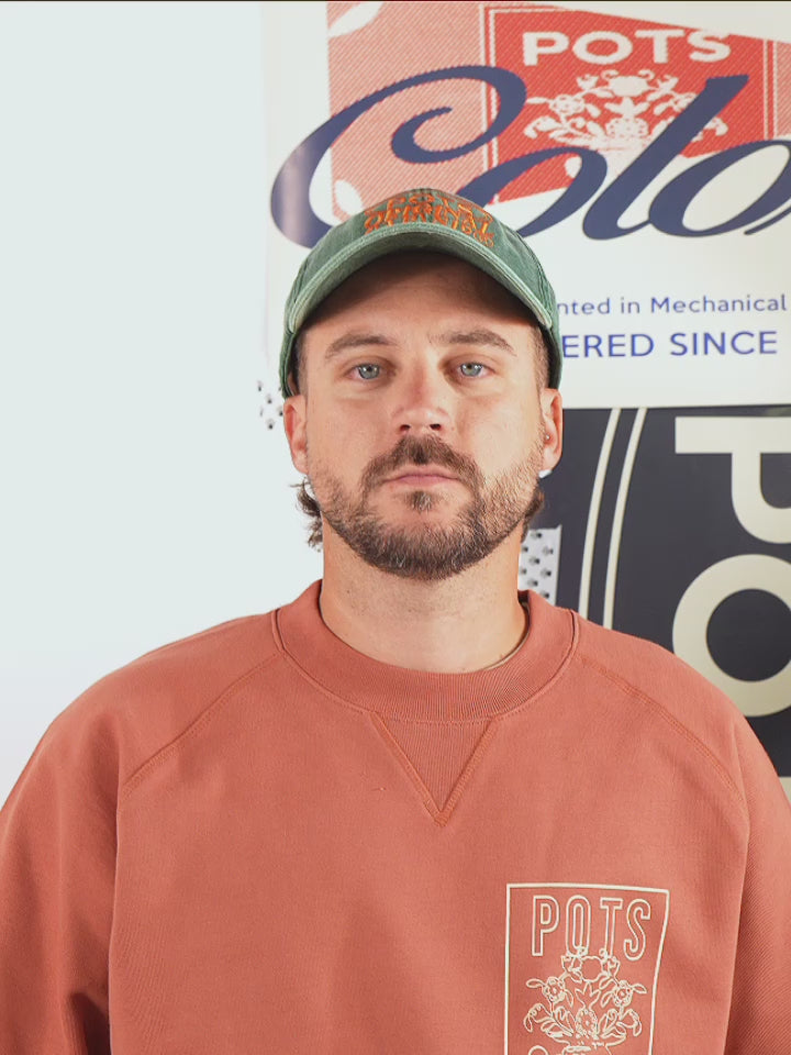 GREEN WORN CAP