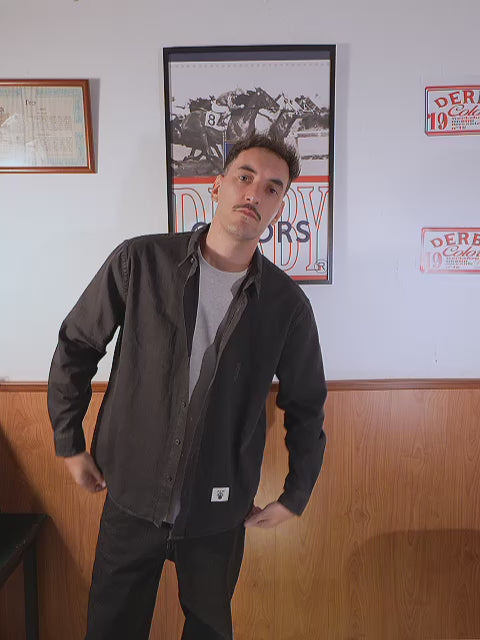 BLACK WORN SHIRT
